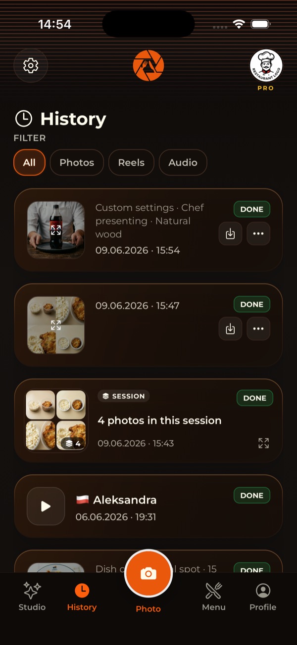 Content history