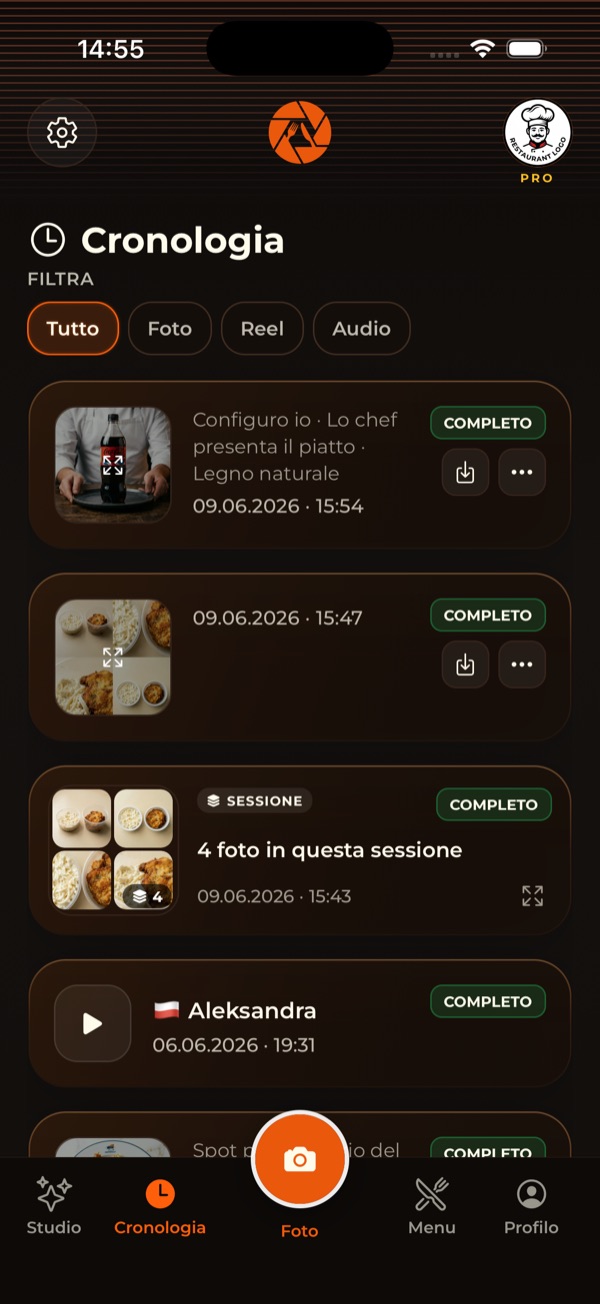 Cronologia dei contenuti